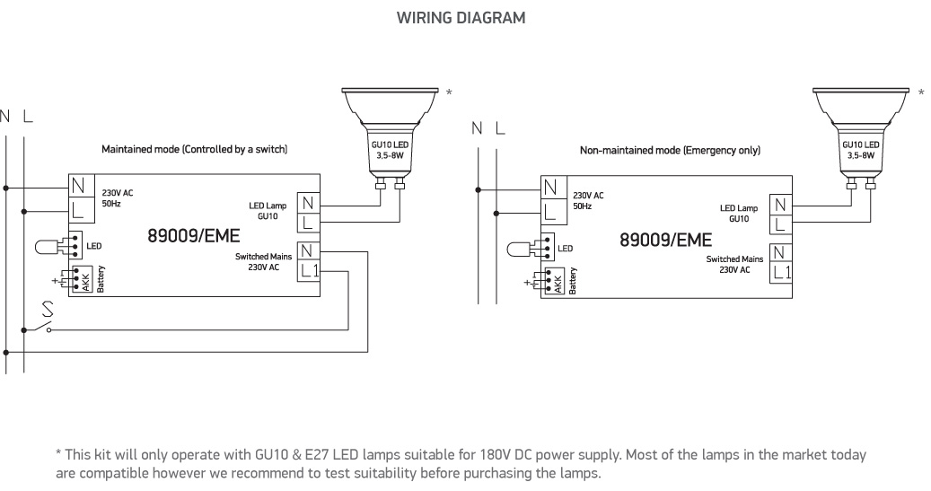 Emergency Light Wiring Diagram Non Maintained - CERITERAHATI-NAD